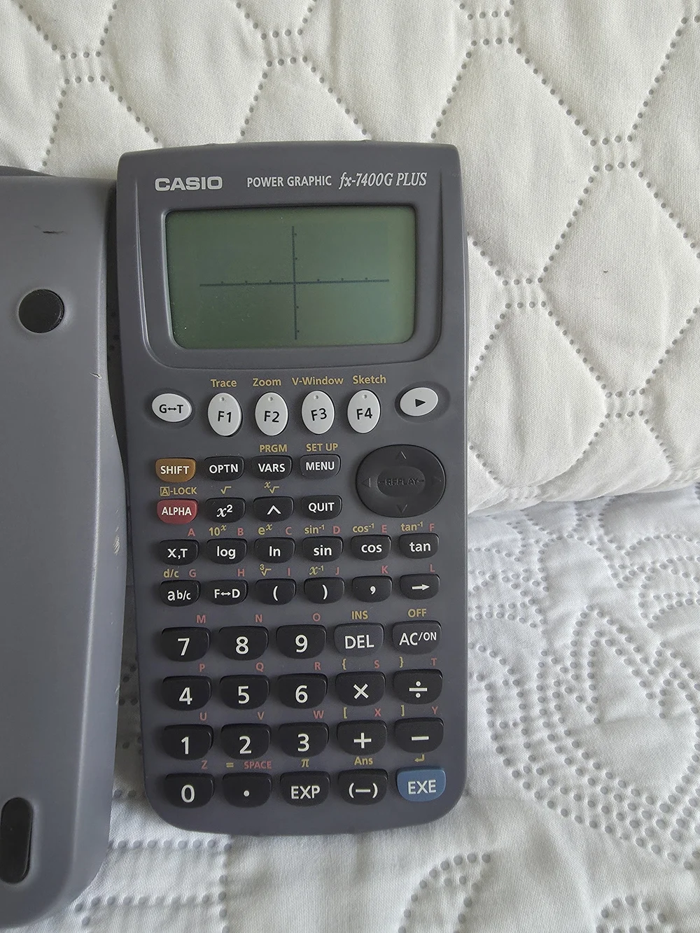 Casio Gray Graphing Calculator with Removable Cover